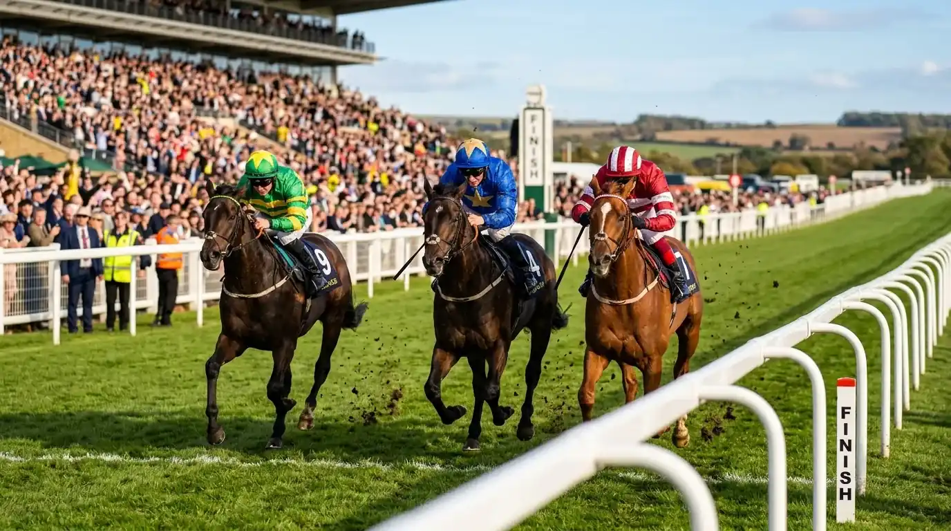 UK horse racing in-play betting analysis with live odds data